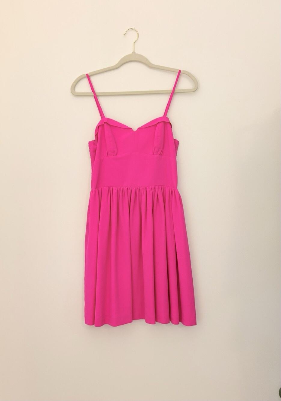Amanda Uprichard Women's Pink Sleeveless Dress 100% Silk Lined Size Small